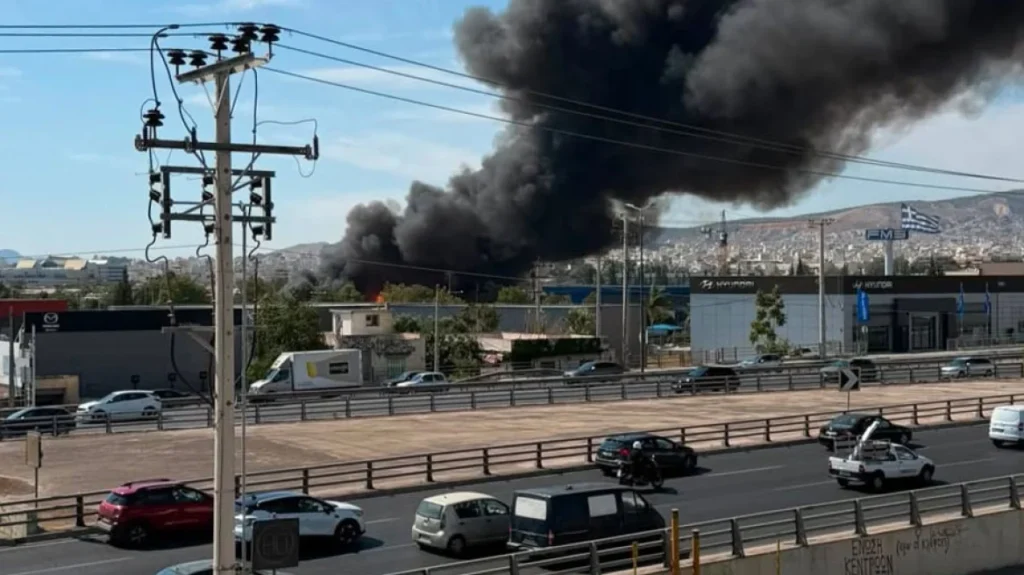 Ρέντη: Φωτιά σε οικόπεδο - Ήχησε το 112 ΒΙΝΤΕΟ