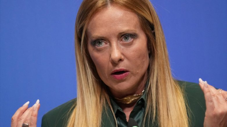 Γκαρσία Μελόνι, Πρωθυπουργός Ιταλίας, σε δημόσια εμφάνιση