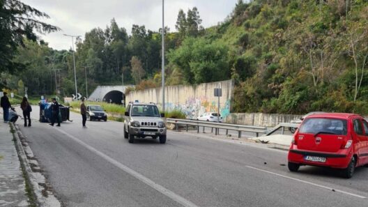 Φωτογραφία από το Πατρών που δείχνει τη μικρή περιμετρική περιοχή
