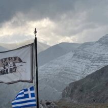 Χιονισμένο όρος Όλυμπος μετά από ξαφνική πτώση θερμοκρασίας