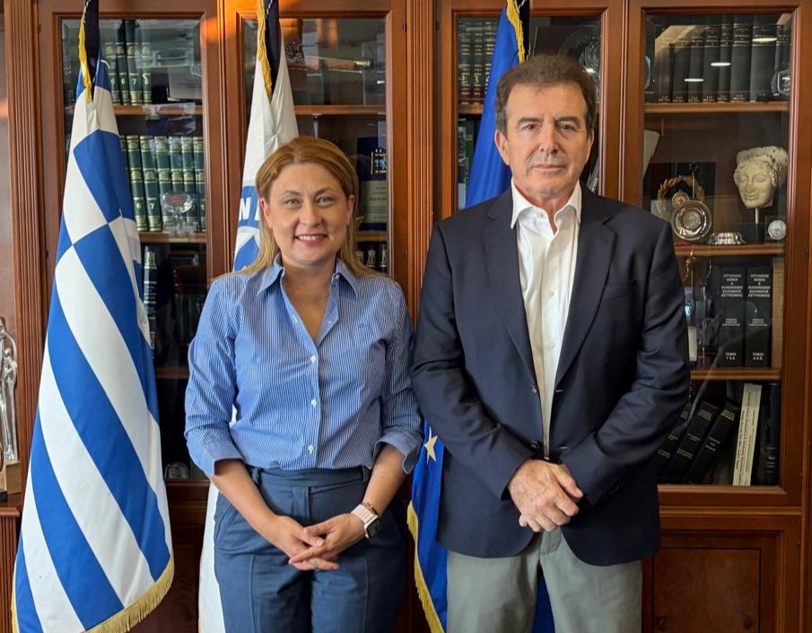 Αχαΐα: Συνάντηση της Χρ. Αλεξοπούλου με τον Μιχάλη Χρυσοχοΐδη για την ενίσχυση της Αστυνομίας