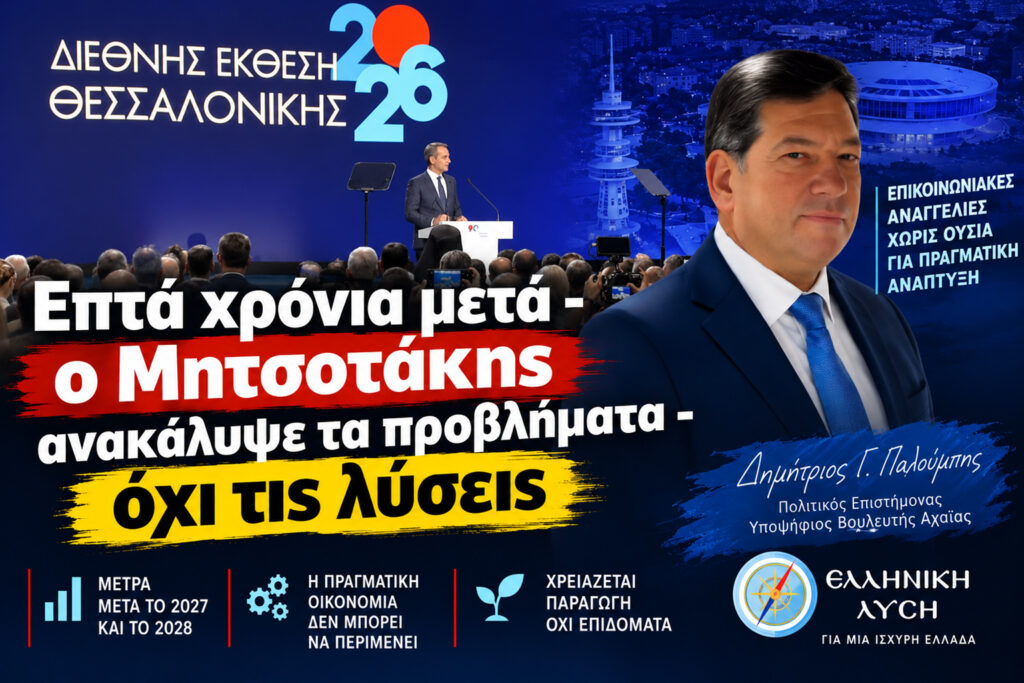 «Επτά χρόνια μετά - ο Μητσοτάκης ανακάλυψε τα προβλήματα - όχι τις λύσεις» 5 «Επτά χρόνια μετά - ο Μητσοτάκης ανακάλυψε τα προβλήματα - όχι τις λύσεις»