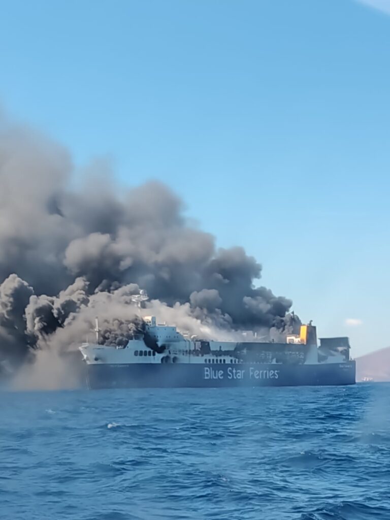Μύκονος: Πυρκαγιά σε πλοίο και δήλωση του καπετάνιου Γιώργου Βάλλη NEA ΒΙΝΤΕΟ-NEΕΣ ΦΩΤΟ