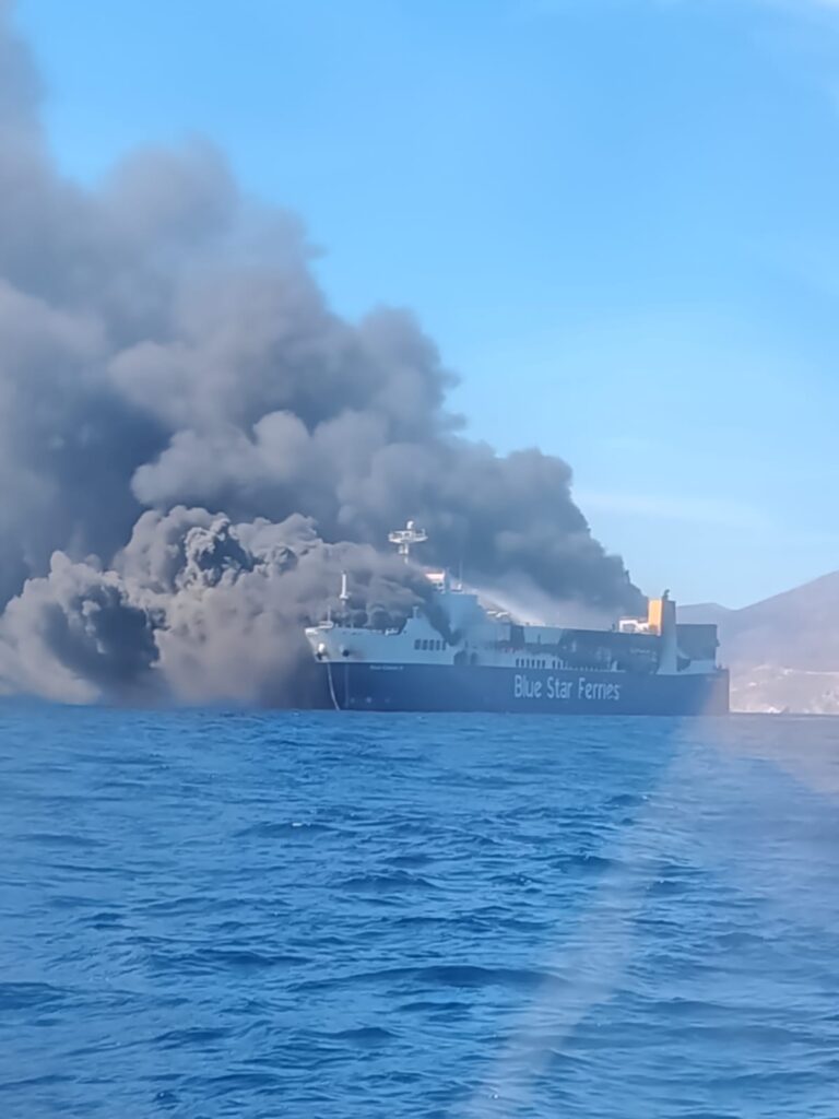 Μύκονος: Πυρκαγιά σε πλοίο και δήλωση του καπετάνιου Γιώργου Βάλλη NEA ΒΙΝΤΕΟ-NEΕΣ ΦΩΤΟ