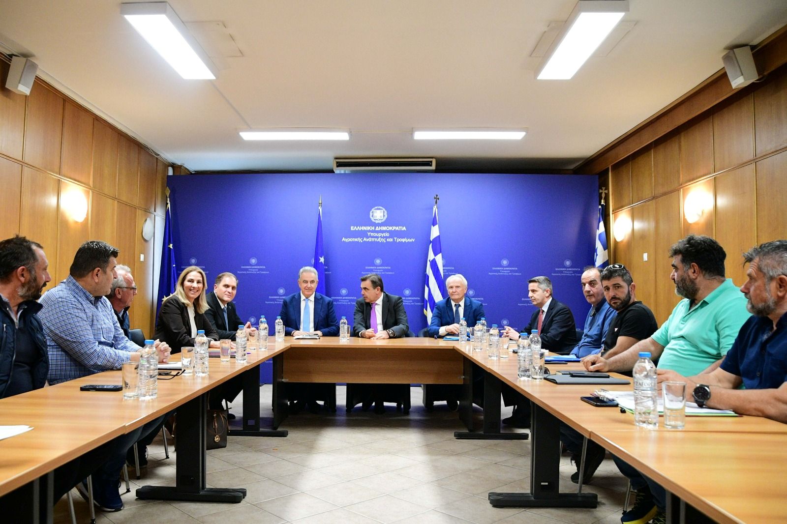 Σχοινάς με αγροτικούς φορείς: Ενισχύσεις, κόστος παραγωγής και κτηνοτροφία στο επίκεντρο ΦΩΤΟ