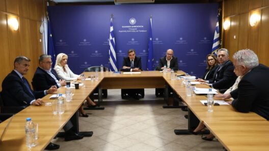 Συνάντηση του ΥπΑΑΤ Μ. Σχοινά με τις επτά Αποκεντρωμένες Διοικήσεις ΦΩΤΟ