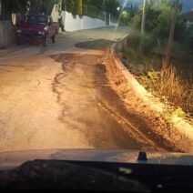 Φωτογραφία των εργασιών αναβάθμισης οδοποιίας στη Δ.Ε. Πηνείας