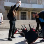 Νέες κινητοποιήσεις στην Αλβανία με τη συμμετοχή φοιτητών και εκπαιδευτικών ΦΩΤΟ