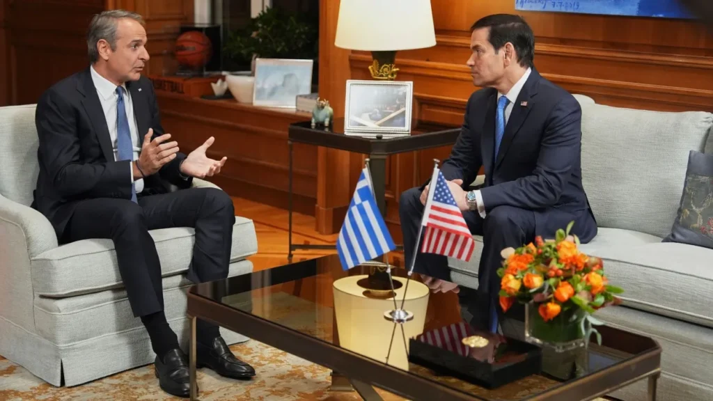 Μητσοτάκης σε Ρούμπιο: Ενίσχυση της συνεργασίας σε άμυνα, ενέργεια και εμπόριο ΦΩΤΟ