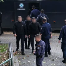 Δικαστήριο στη Θεσσαλονίκη κατά τη διάρκεια της δίκης του Άλκη Καμ…