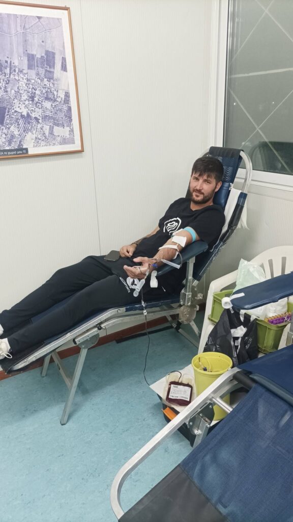 Εθελοντική αιμοδοσία του Πολιτιστικού Συλλόγου στα Νιφοραίικα ΦΩΤΟ