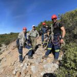 Πάτρα: Πυροσβέστες σκαρφάλωσαν και απεγκλώβισαν σκύλο από βράχια - Επιχείρηση στη Ζουμπάτα ΦΩΤΟ