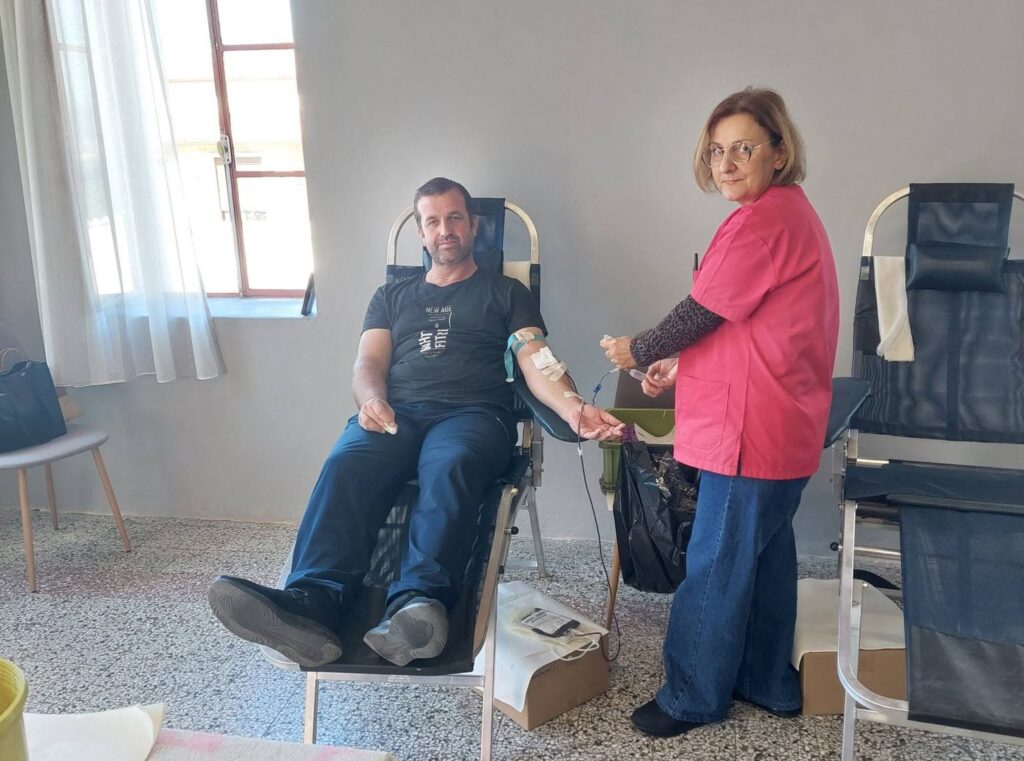 Εθελοντική αιμοδοσία του Πολιτιστικού Συλλόγου στο Πλατάνι ΦΩΤΟ