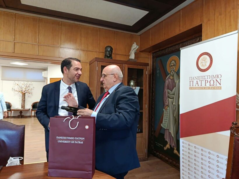 Πάτρα: Στο Πανεπιστήμιο ο πρέσβης της Γαλλίας είδε τον πρύτανη Χρήστο Μπούρα ΒΙΝΤΕΟ-ΦΩΤΟ