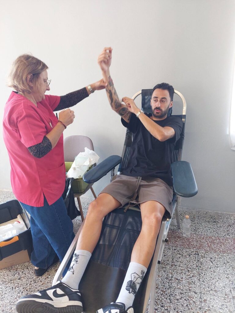 Εθελοντική αιμοδοσία του Πολιτιστικού Συλλόγου στο Πλατάνι ΦΩΤΟ