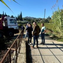 Λουσικά: Αυτοψία Φαρμάκη στα έργα που εκτελούνται στο ποτάμι ΦΩΤΟ