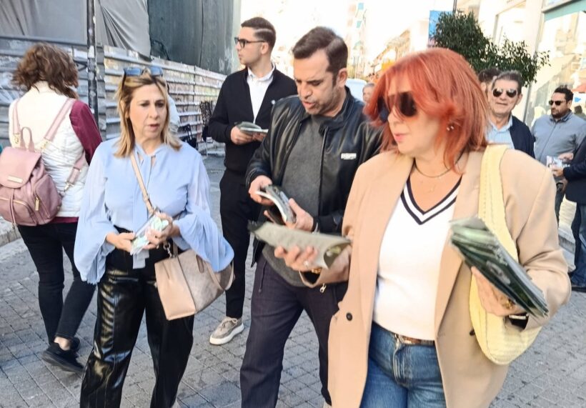 Πάτρα: Περιοδεία του ΠΑΣΟΚ με Κωνσταντινίδη στο εμπορικό κέντρο ΦΩΤΟ
