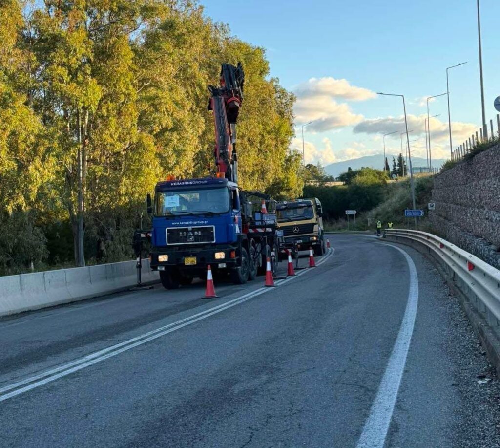 Αχαΐα: Κλαδέματα δέντρων στην Παλαιά Εθνική Οδό Αθηνών – Πατρών ΦΩΤΟ