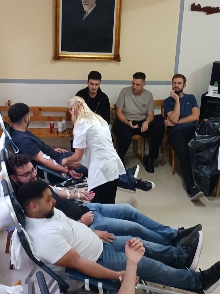 Εθελοντική αιμοδοσία στον Σύλλογο Κρητών Πάτρας ΦΩΤΟ