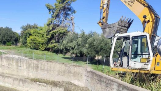 Μιντιλόγλι: Συνεχίζονται οι καθαρισμοί στον ποταμό Λυγιά για αποφυγή υπερχειλίσεων ΦΩΤΟ