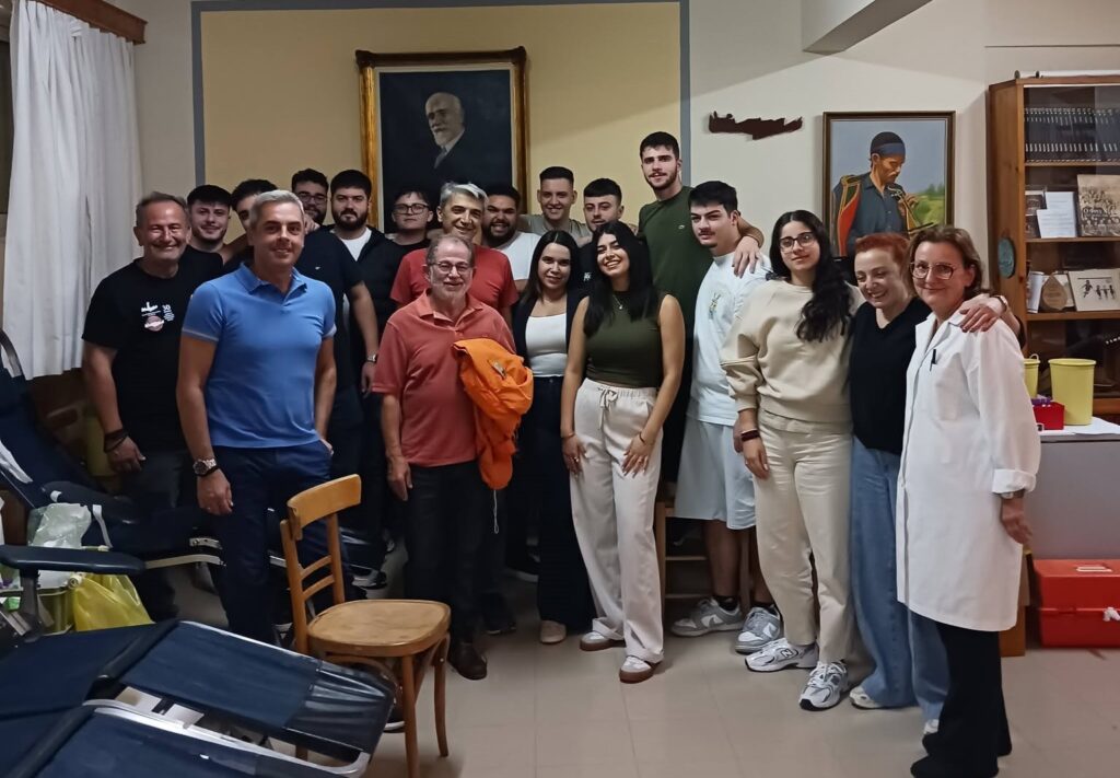 Εθελοντική αιμοδοσία στον Σύλλογο Κρητών Πάτρας ΦΩΤΟ