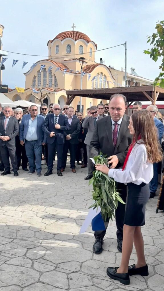 Ο Ανδρέας Φίλιας στην Κάτω Αχαΐα για την Επέτειο της 28ης Οκτωβρίου ΦΩΤΟ