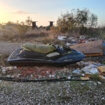 Σκηνή ατυχήματος Jet Ski στην Πάτρα, κοντά στο Νέο Λιμάνι
