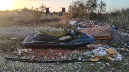 Σκηνή ατυχήματος Jet Ski στην Πάτρα, κοντά στο Νέο Λιμάνι