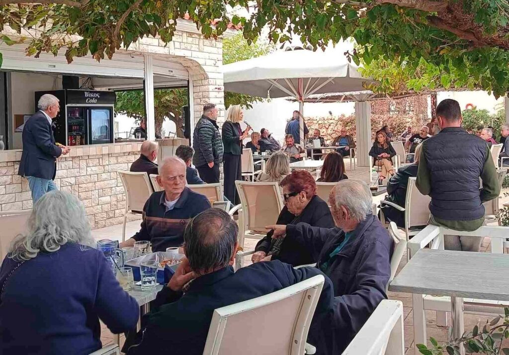 Αιγείρα: Πολιτική εκδήλωση του ΠΑΣΟΚ Αχαΐας με τη Μάρα Κουκουδάκη ΦΩΤΟ