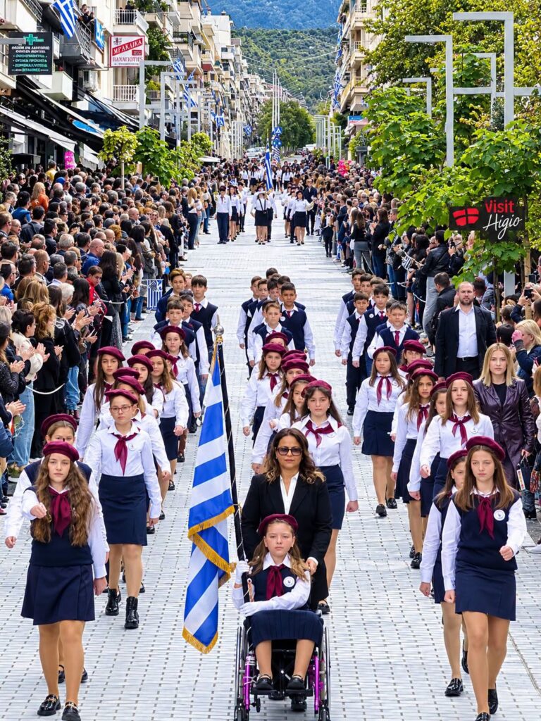 Αίγιο: Συγκινητικές στιγμές στην παρέλαση με μαθήτρια σε αναπηρικό καροτσάκι ΦΩΤΟ 9 Αίγιο: Συγκινητικές στιγμές στην παρέλαση με μαθήτρια σε αναπηρικό καροτσάκι ΦΩΤΟ