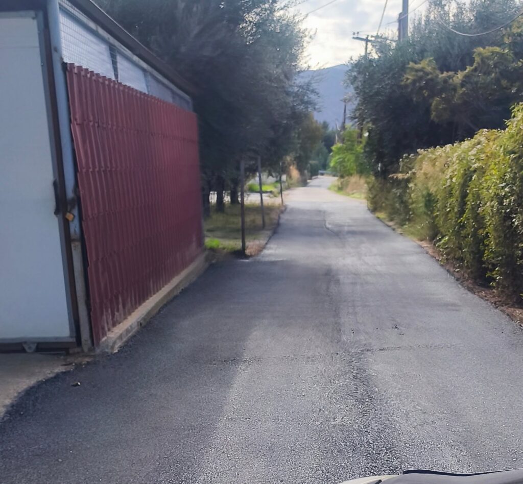 Ρωμανός: Επεσε άσφαλτος με σημαντική βελτίωση της καθημερινότητας ΦΩΤΟ