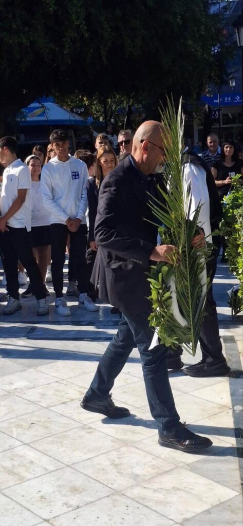 Ο αν. Περιφερειάρχης Χαράλαμπος Μπονάνος στην 28η Οκτωβρίου ΦΩΤΟ