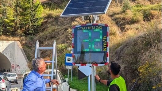 Αχαΐα: Έξυπνα ραντάρ ταχύτητας σε δρόμους για οδική ασφάλεια ΦΩΤΟ