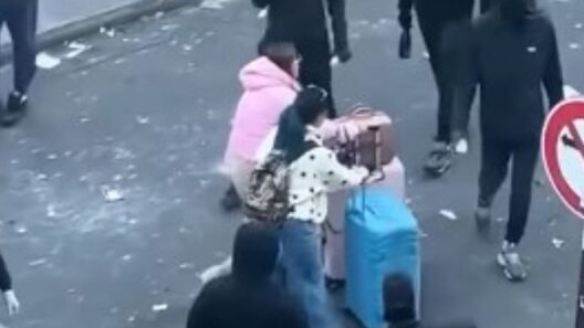Παρίσι: Τουρίστριες εν μέσω δακρυγόνων ψάχνουν το ξενοδοχείο τους με τις βαλίτσες στα χέρια
