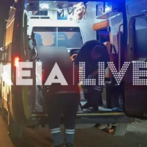 Σκηνή τροχαίου δυστυχήματος στην Αμαλιάδα, με εμπλεκόμενα οχήματα…