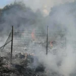 Αίγιο: Φωτιά σε σκουπίδια και ξερά χόρτα κοντά στον Σελινούντα ΦΩΤΟ