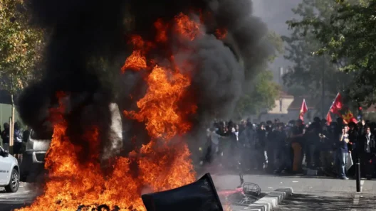 Γαλλία: Έκαψαν γυναίκα, ξυλοκόπησαν αστυνομικό στις διαδηλώσεις ΒΙΝΤΕΟ 12 Γαλλικοί φοιτητές σε διαμαρτυρία στους δρόμους