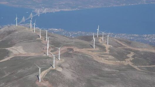 Αιολικοί ανεμογεννήτριες στο Πάνχανακιο της Αχαΐας