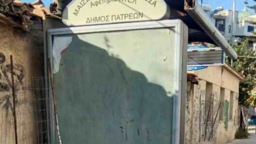 Κατεστραμμένη στάση Αστικού ΚΤΕΛ στην Πάτρα με διαρροή νερού