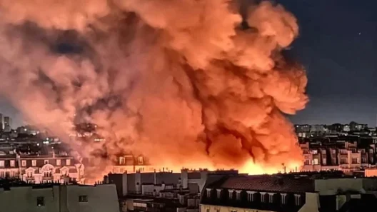Παρίσι: Στις φλόγες η ιστορική αγορά «Enfants Rouges» στο Παρίσι 12 Φωτογραφία της ιστορικής αγορής Enfants Rouges στο Παρίσι, που καίει