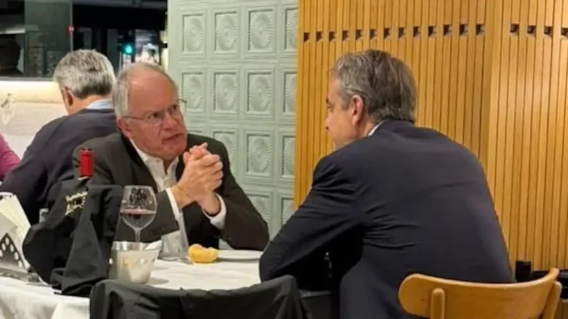 Τασούλας και Μητσοτάκης σε δείπνο σε εστιατόριο στη Θεσσαλονίκη