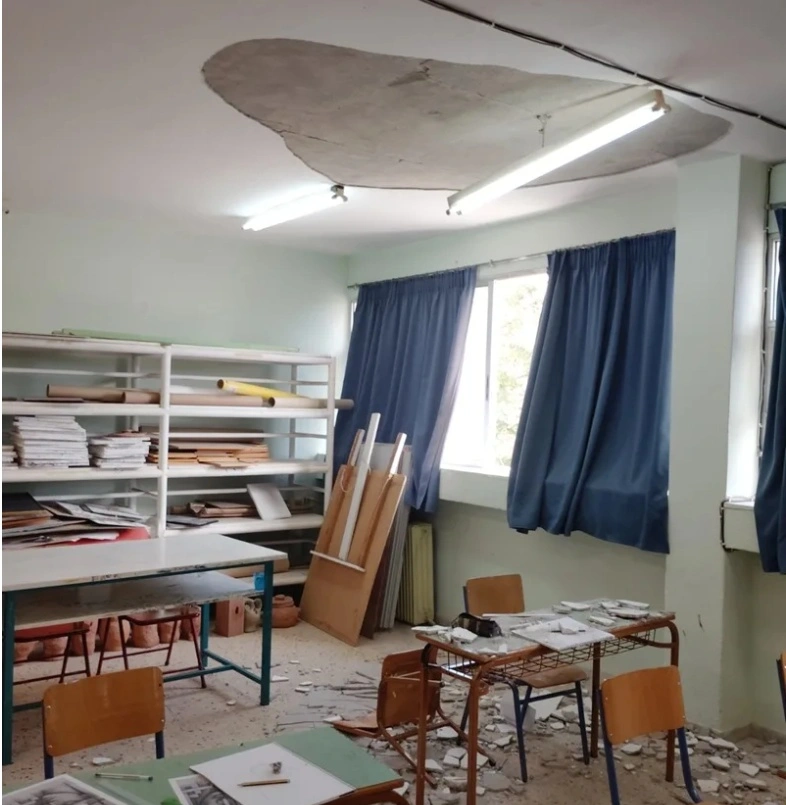 Θεσσαλονίκη: Τραυματίστηκε 15χρονος από αποκόλληση σοβά σε σχολείο