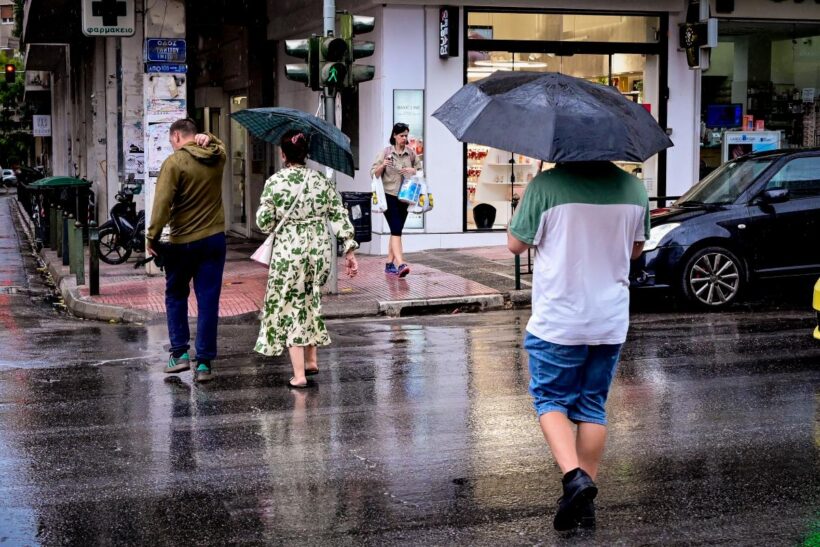 Βροχές και ισχυρές καταιγίδες στην Αχαΐα, με πτώση θερμοκρασίας